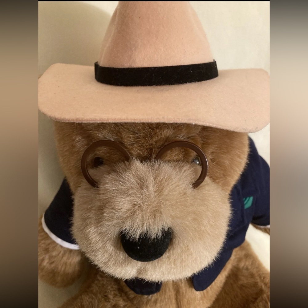 Lands End Big Daddy Gund Teddy Bear 1992 Rugby Series Vintage